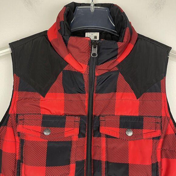 Ariat Red and Black Plaid Vest - Picture 5 of 8